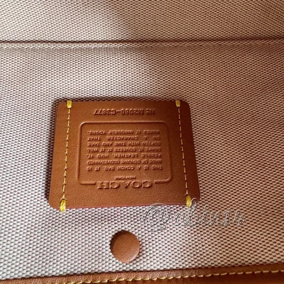 Exclusive Coach Rogue 25 Leather Top Handle Satchel Handbag in Color Taupe - Picture 13 of 16